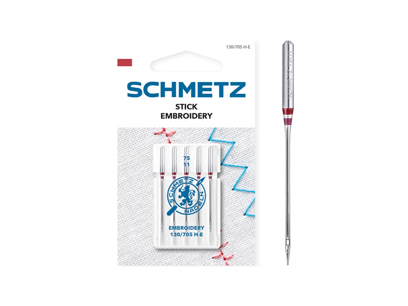 Embroidery 130/705H-E 75/11 5 stuks