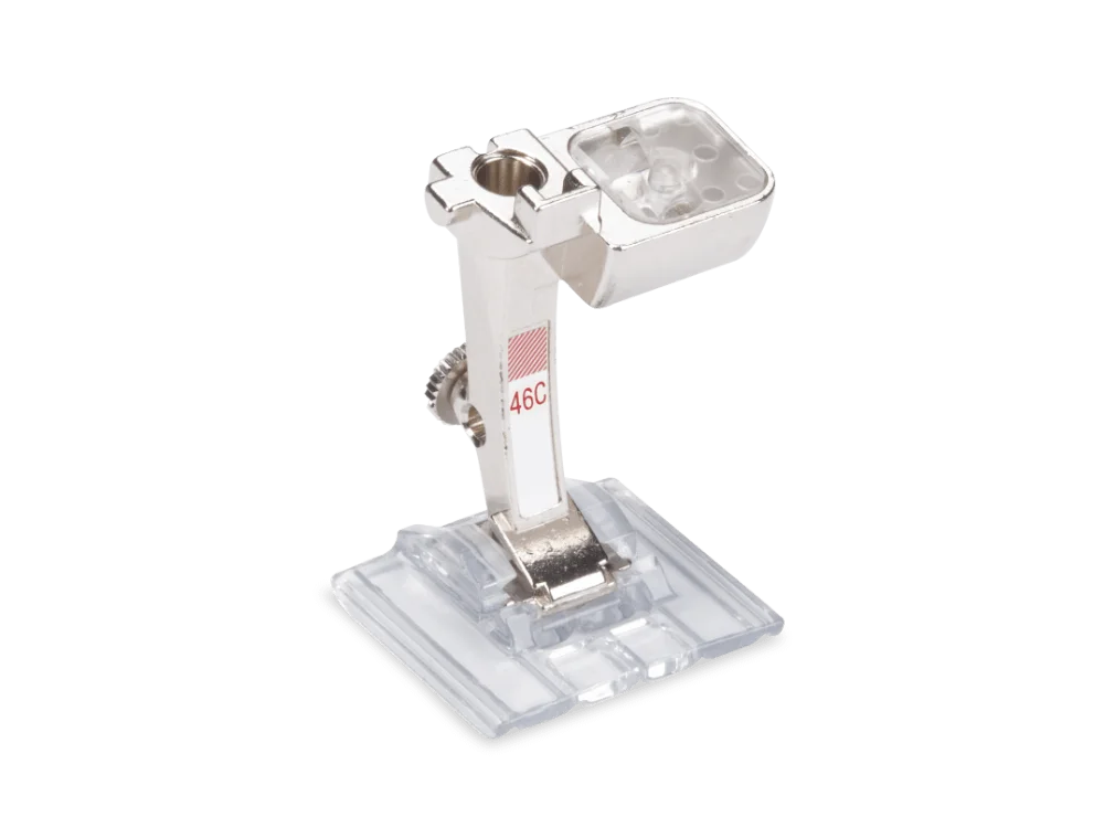 Bernina Biezen-deco-borduurvoet met transparante zool #46C